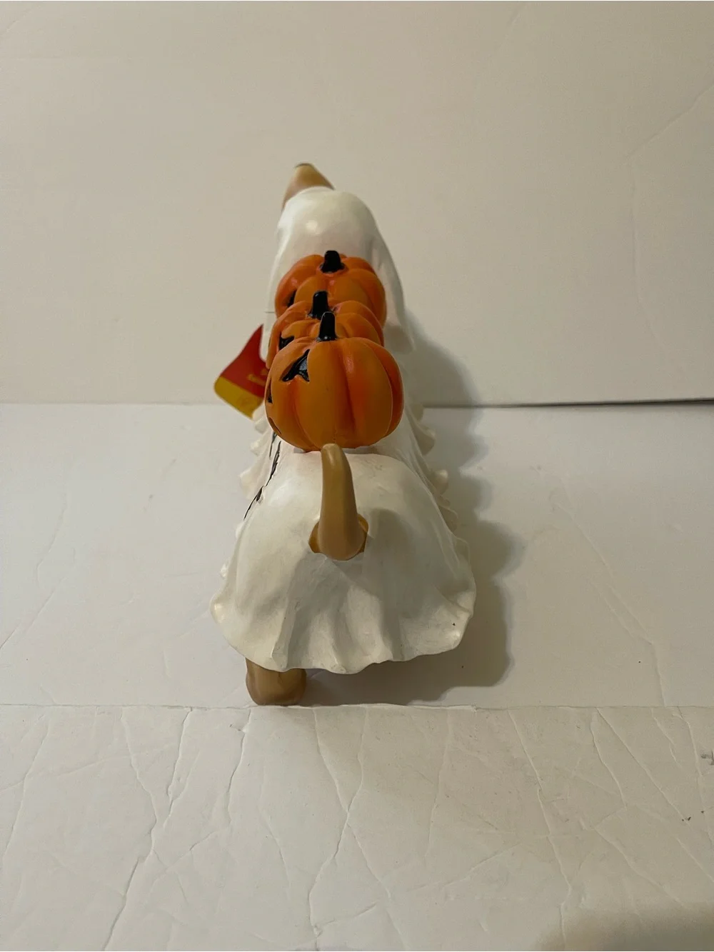 Candy Corn Lane Halloween Dachshund Ghost Trick or Treat Pumpkin Decor - NWT **